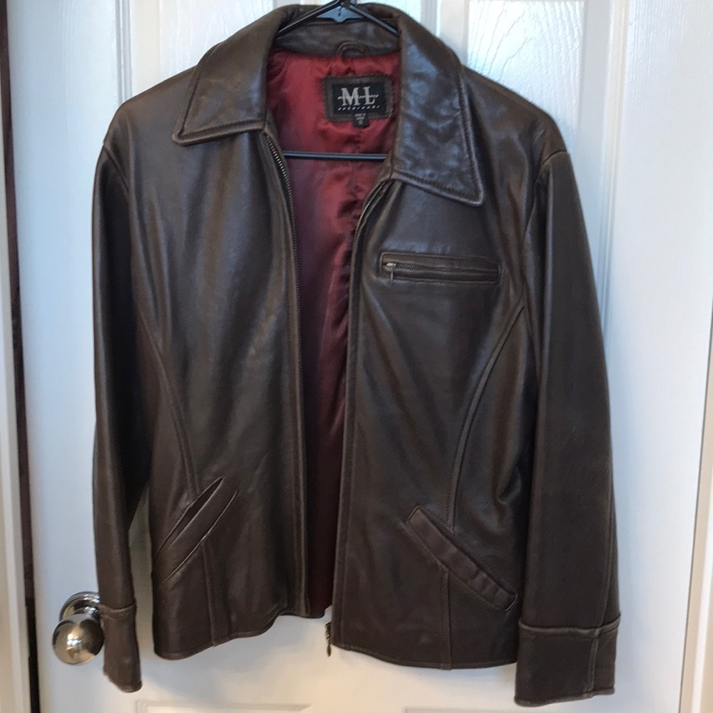 Michael Lawrence Leather Jacket SMALL